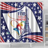 Personalized USA Gymnastics Shower Curtain One For All Summer Sport