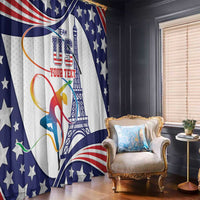 Personalized USA Gymnastics Window Curtain One For All Summer Sport - Wonder Print Shop
