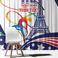 Personalized USA Gymnastics Window Curtain One For All Summer Sport - Wonder Print Shop