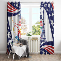 Personalized USA Gymnastics Window Curtain One For All Summer Sport - Wonder Print Shop