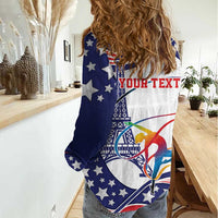 Personalized USA Gymnastics Women Casual Shirt One For All Summer Sport - Wonder Print Shop