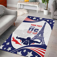 Personalized USA Swimming Area Rug One For All Summer Sport LT9 - Wonder Print Shop