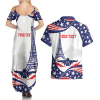 Personalized USA Swimming Couples Matching Summer Maxi Dress and Hawaiian Shirt One For All Summer Sport LT9 - Wonder Print Shop