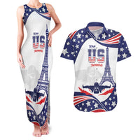 Personalized USA Swimming Couples Matching Tank Maxi Dress and Hawaiian Shirt One For All Summer Sport LT9 - Wonder Print Shop