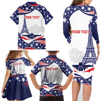 Personalized USA Swimming Family Matching Long Sleeve Bodycon Dress and Hawaiian Shirt One For All Summer Sport LT9 - Wonder Print Shop