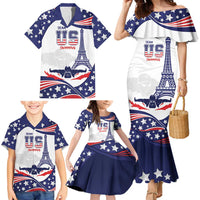Personalized USA Swimming Family Matching Mermaid Dress and Hawaiian Shirt One For All Summer Sport LT9 - Wonder Print Shop