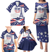 Personalized USA Swimming Family Matching Puletasi and Hawaiian Shirt One For All Summer Sport - Wonder Print Shop