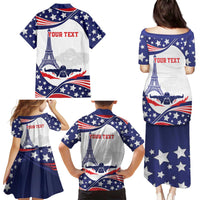 Personalized USA Swimming Family Matching Puletasi and Hawaiian Shirt One For All Summer Sport - Wonder Print Shop