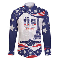 Personalized USA Swimming Family Matching Short Sleeve Bodycon Dress and Hawaiian Shirt One For All Summer Sport - Wonder Print Shop