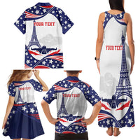 Personalized USA Swimming Family Matching Tank Maxi Dress and Hawaiian Shirt One For All Summer Sport - Wonder Print Shop