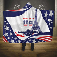 Personalized USA Swimming Hooded Blanket One For All Summer Sport