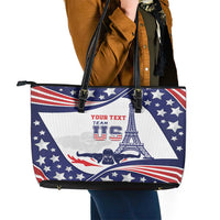 Personalized USA Swimming Leather Tote Bag One For All Summer Sport - Wonder Print Shop