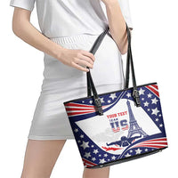 Personalized USA Swimming Leather Tote Bag One For All Summer Sport - Wonder Print Shop