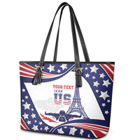 Personalized USA Swimming Leather Tote Bag One For All Summer Sport - Wonder Print Shop