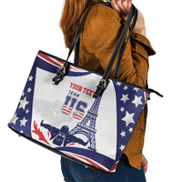 Personalized USA Swimming Leather Tote Bag One For All Summer Sport - Wonder Print Shop