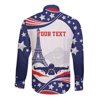 Personalized USA Swimming Long Sleeve Button Shirt One For All Summer Sport - Wonder Print Shop
