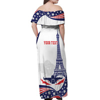 Personalized USA Swimming Off Shoulder Maxi Dress One For All Summer Sport - Wonder Print Shop