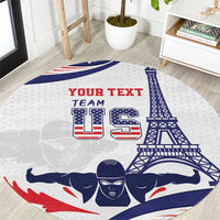 Personalized USA Swimming Round Carpet One For All Summer Sport