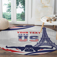 Personalized USA Swimming Round Carpet One For All Summer Sport