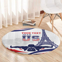 Personalized USA Swimming Round Carpet One For All Summer Sport