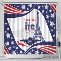 Personalized USA Swimming Shower Curtain One For All Summer Sport