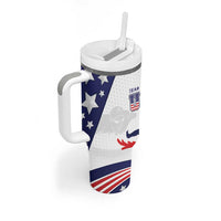 Personalized USA Swimming Tumbler With Handle One For All Summer Sport - Wonder Print Shop