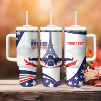 Personalized USA Swimming Tumbler With Handle One For All Summer Sport - Wonder Print Shop