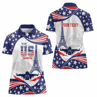 Personalized USA Swimming Women Polo Shirt One For All Summer Sport - Wonder Print Shop