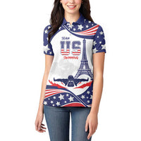 Personalized USA Swimming Women Polo Shirt One For All Summer Sport - Wonder Print Shop