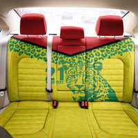 Custom Guyana Golden Jaguars Back Car Seat Cover Heritage Flame Edition - Wonder Print Shop