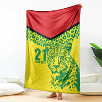 Custom Guyana Golden Jaguars Blanket Heritage Flame Edition - Wonder Print Shop