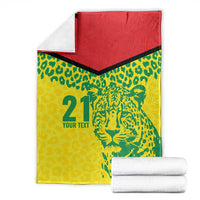 Custom Guyana Golden Jaguars Blanket Heritage Flame Edition - Wonder Print Shop