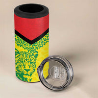 Custom Guyana Golden Jaguars 4 in 1 Can Cooler Tumbler Heritage Flame Edition - Wonder Print Shop