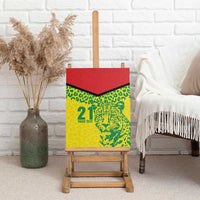 Custom Guyana Golden Jaguars Canvas Wall Art Heritage Flame Edition - Wonder Print Shop