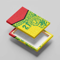 Custom Guyana Golden Jaguars Canvas Wall Art Heritage Flame Edition - Wonder Print Shop