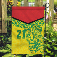 Custom Guyana Golden Jaguars Garden Flag Heritage Flame Edition - Wonder Print Shop