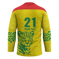 Custom Guyana Golden Jaguars Hockey Jersey Heritage Flame Edition - Wonder Print Shop
