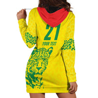 Custom Guyana Golden Jaguars Hoodie Dress Heritage Flame Edition - Wonder Print Shop