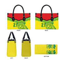 Custom Guyana Golden Jaguars Leather Bag Heritage Flame Edition - Wonder Print Shop