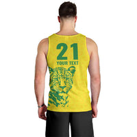 Custom Guyana Golden Jaguars Men Tank Top Heritage Flame Edition - Wonder Print Shop