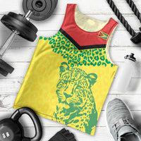 Custom Guyana Golden Jaguars Men Tank Top Heritage Flame Edition - Wonder Print Shop