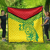 Custom Guyana Golden Jaguars Quilt Heritage Flame Edition - Wonder Print Shop