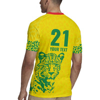 Custom Guyana Golden Jaguars Rugby Jersey Heritage Flame Edition - Wonder Print Shop