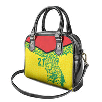 Custom Guyana Golden Jaguars Shoulder Handbag Heritage Flame Edition - Wonder Print Shop