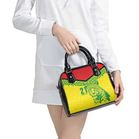 Custom Guyana Golden Jaguars Shoulder Handbag Heritage Flame Edition - Wonder Print Shop