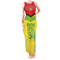 Custom Guyana Golden Jaguars Tank Maxi Dress Heritage Flame Edition - Wonder Print Shop
