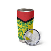 Custom Guyana Golden Jaguars Tumbler Cup Heritage Flame Edition - Wonder Print Shop