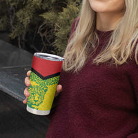 Custom Guyana Golden Jaguars Tumbler Cup Heritage Flame Edition - Wonder Print Shop