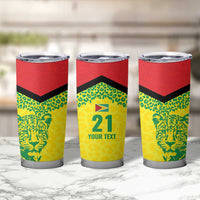 Custom Guyana Golden Jaguars Tumbler Cup Heritage Flame Edition - Wonder Print Shop