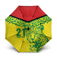 Custom Guyana Golden Jaguars Umbrella Heritage Flame Edition - Wonder Print Shop